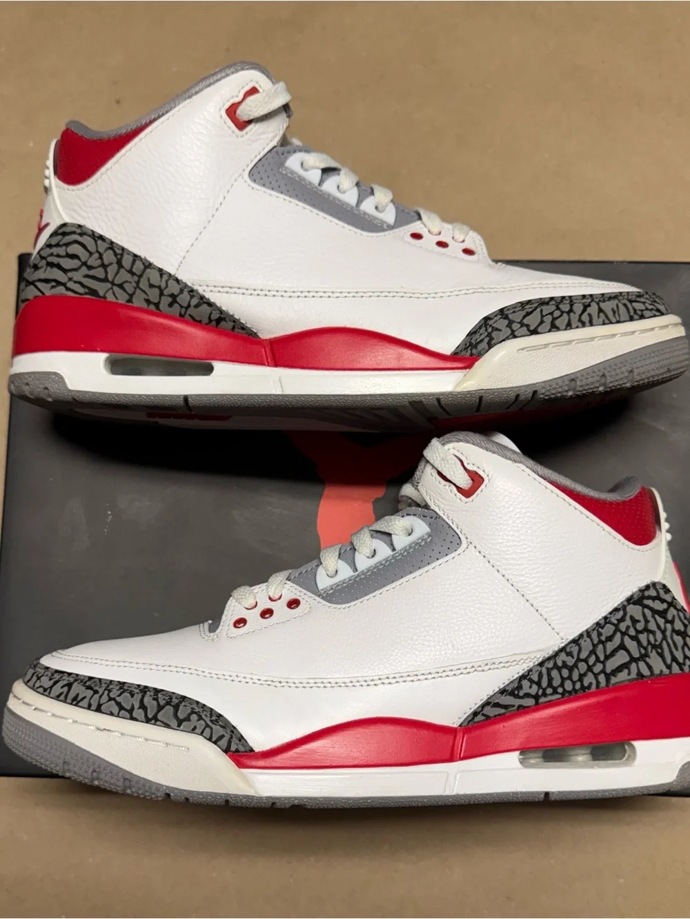 Nike Air Jordan 3 Retro Fire Red 2022 Men’s sz 10.5 Basketball shoes Rare!